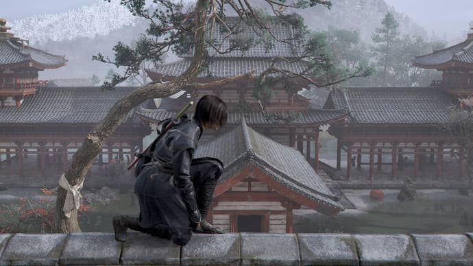 assassin’s creed shadows naoe at byodoin temple