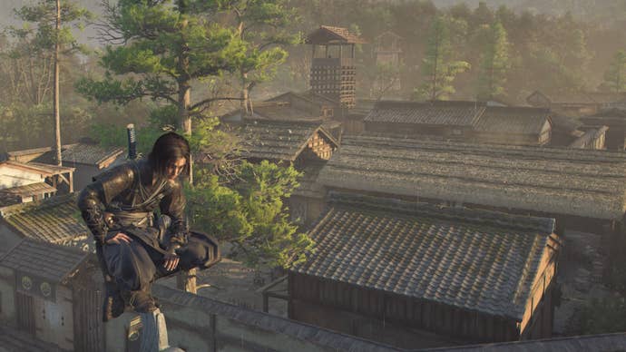 assassin’s creed shadows naoe at teppo factory