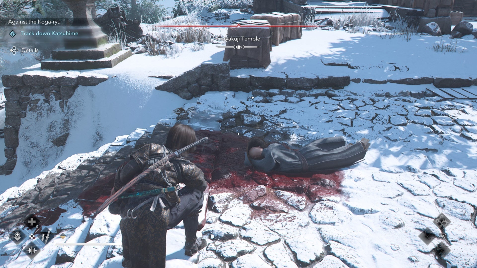 assassin&rsquo;s creed shadows naoe by body in enryakuji temple