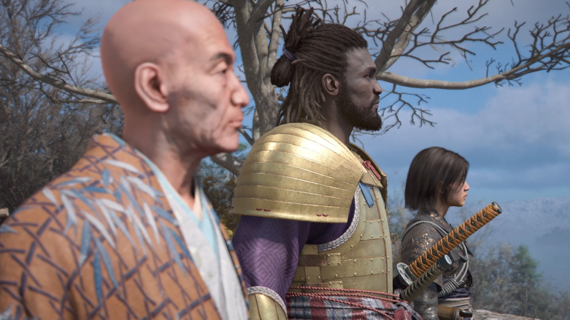 assassin&rsquo;s creed shadows naoe yasuke and shotei