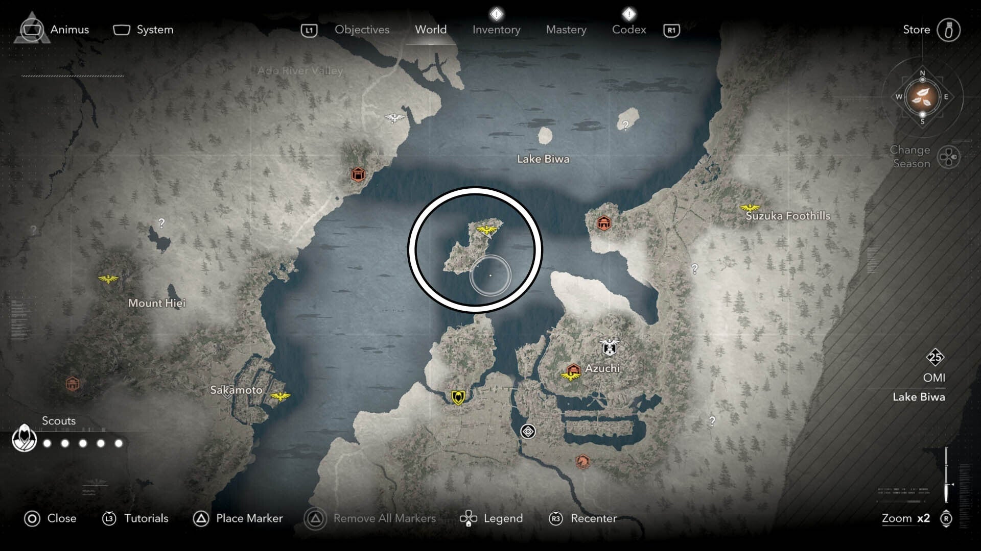 assassin&rsquo;s creed shadows okishima island map location