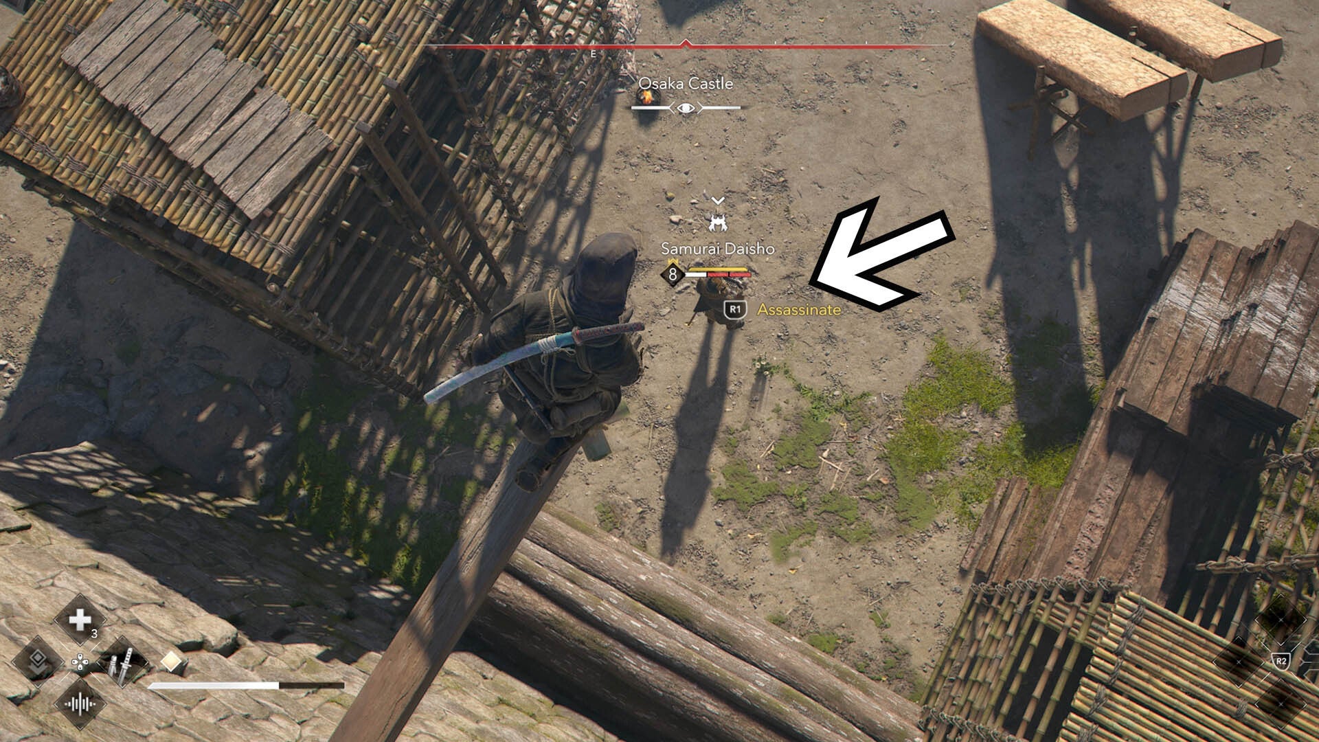 assassin&rsquo;s creed shadows osaka castle second samurai