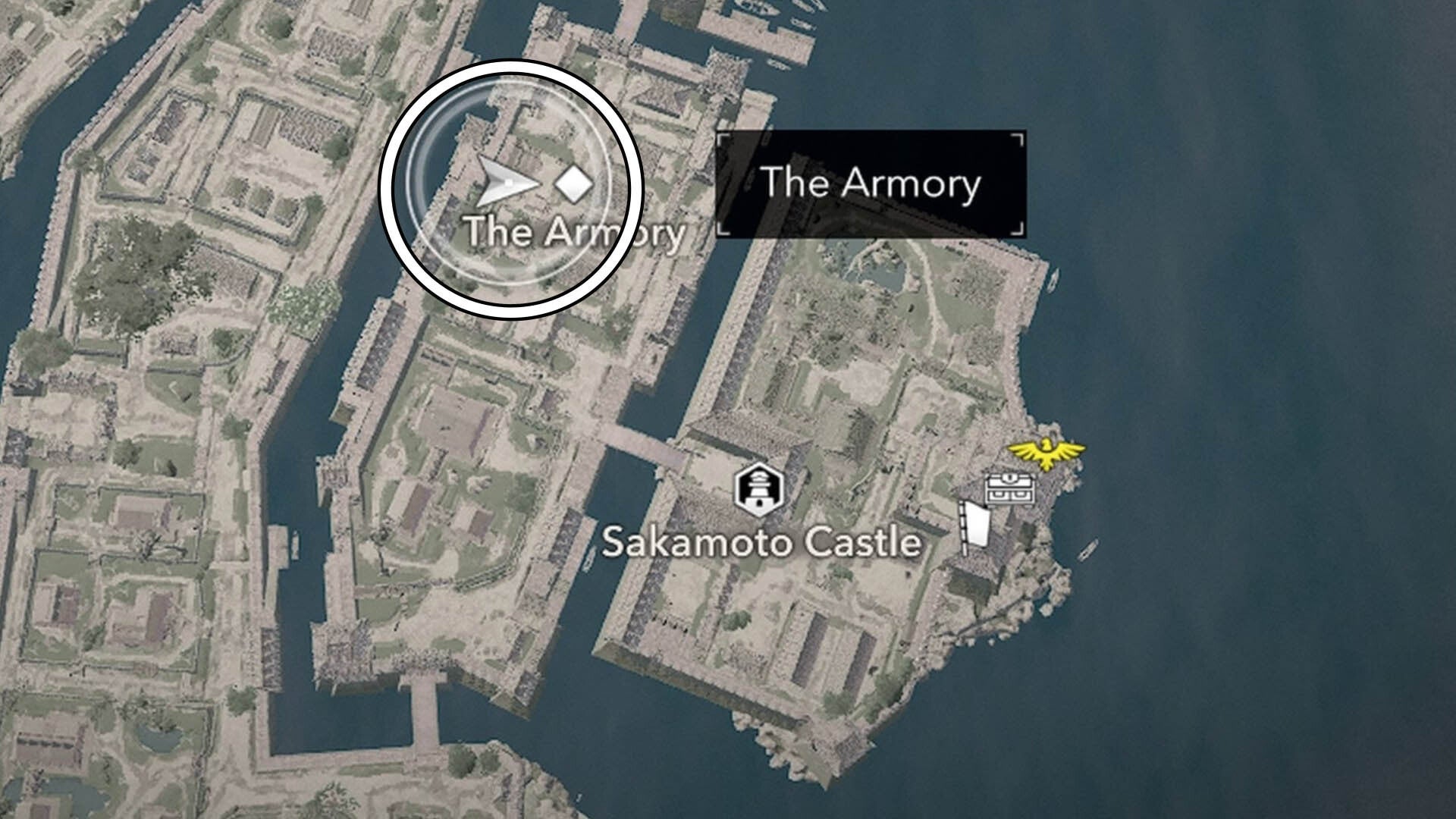 assassin&rsquo;s creed shadows sakomoto castle second samurai map location