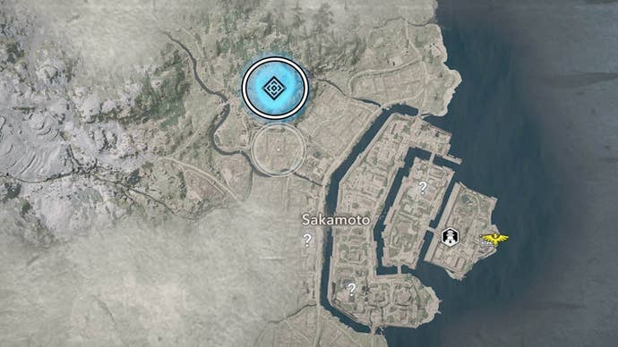 assassin’s creed shadows sakomoto tower map location