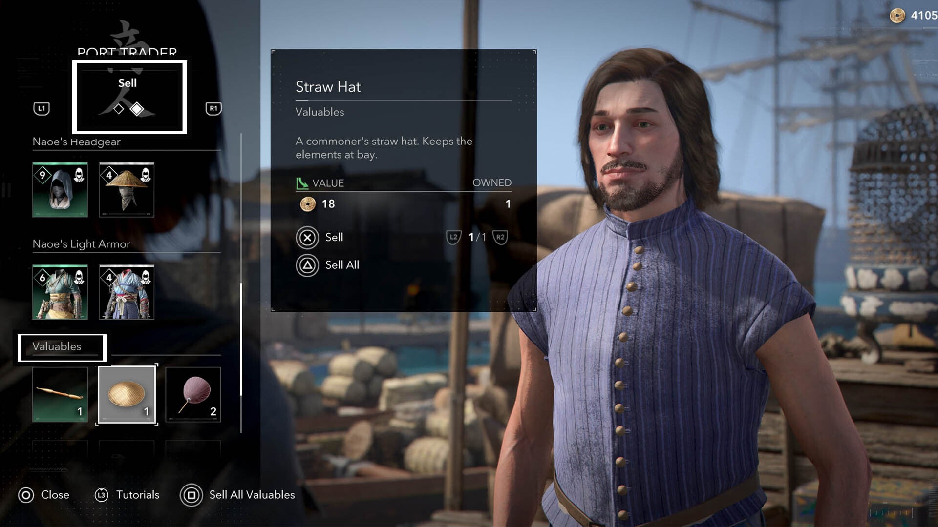 assassin&rsquo;s creed shadows sell to port trader valuables