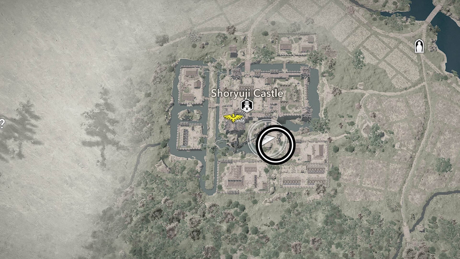 assassin&rsquo;s creed shadows shoryuji castle first samurai map location