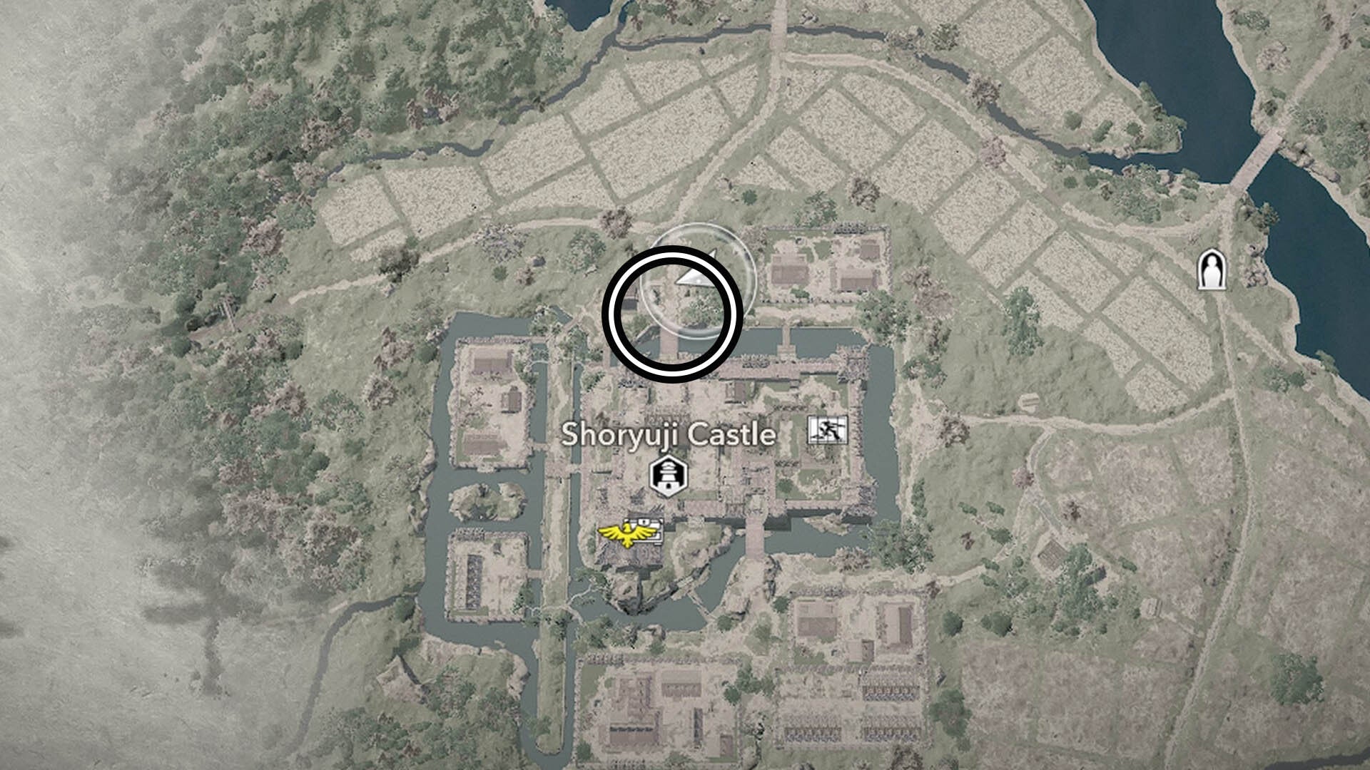 assassin&rsquo;s creed shadows shoryuji castle third samurai map location