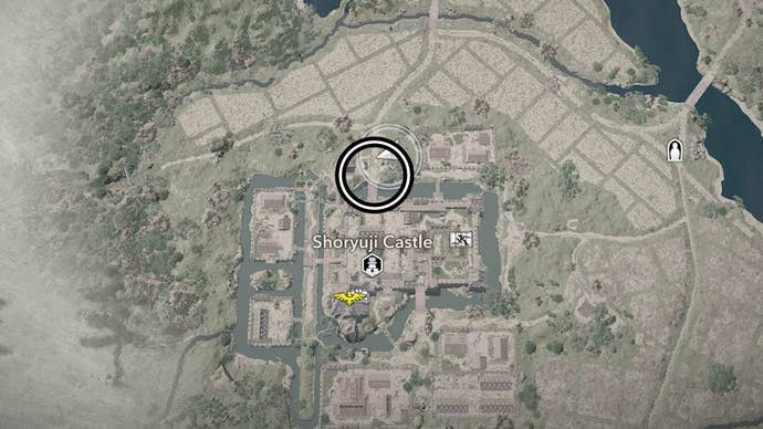 assassin’s creed shadows shoryuji castle third samurai map location
