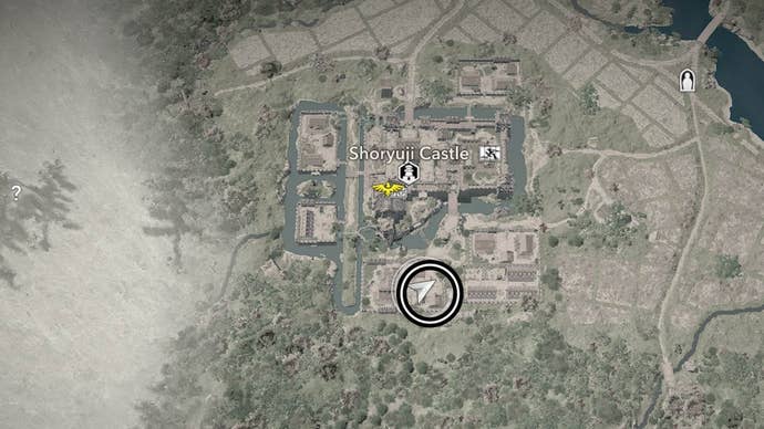 assassin’s creed shadows shoryuji castle where to use kura key map location