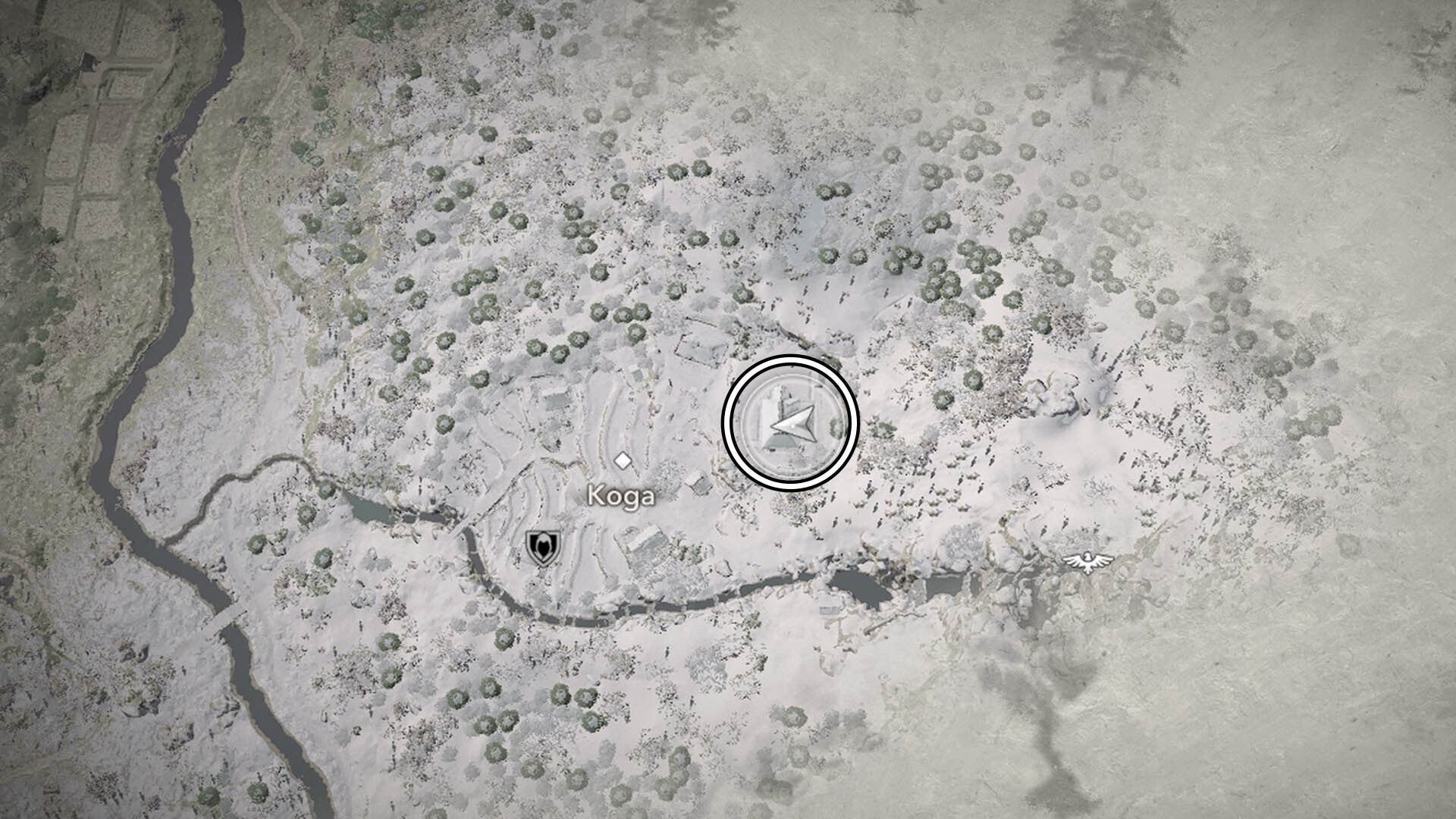 assassin&rsquo;s creed shadows shotei map location in koga