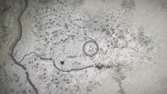 assassin’s creed shadows shotei map location in koga