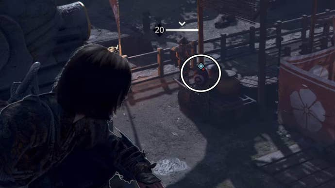 assassin’s creed shadows showdown in sakomoto explosive barrel two