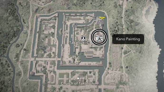 assassin’s creed shadows takatsuki castle first alarm map location