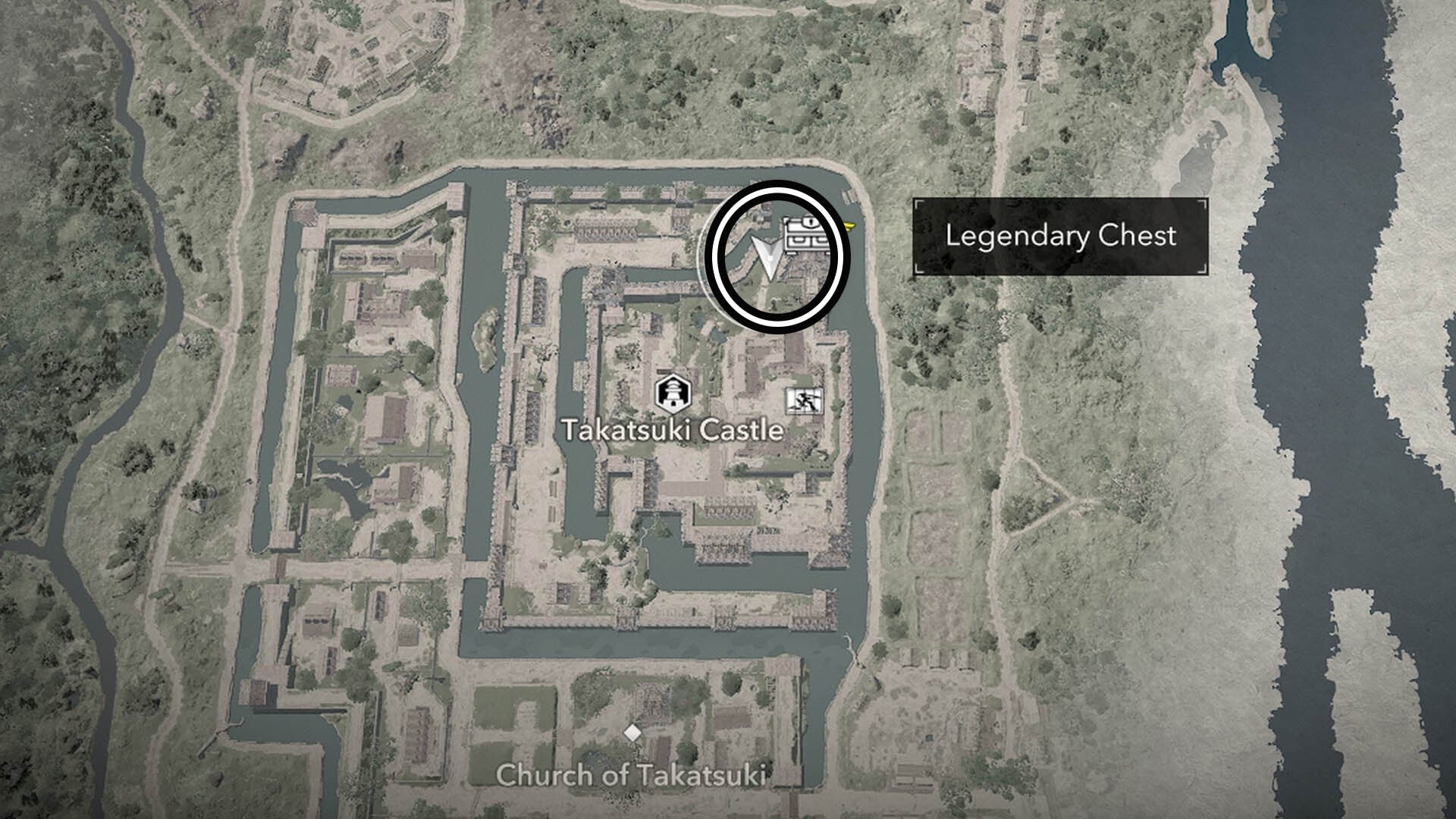 assassin&rsquo;s creed shadows takatsuki castle first samurai map location