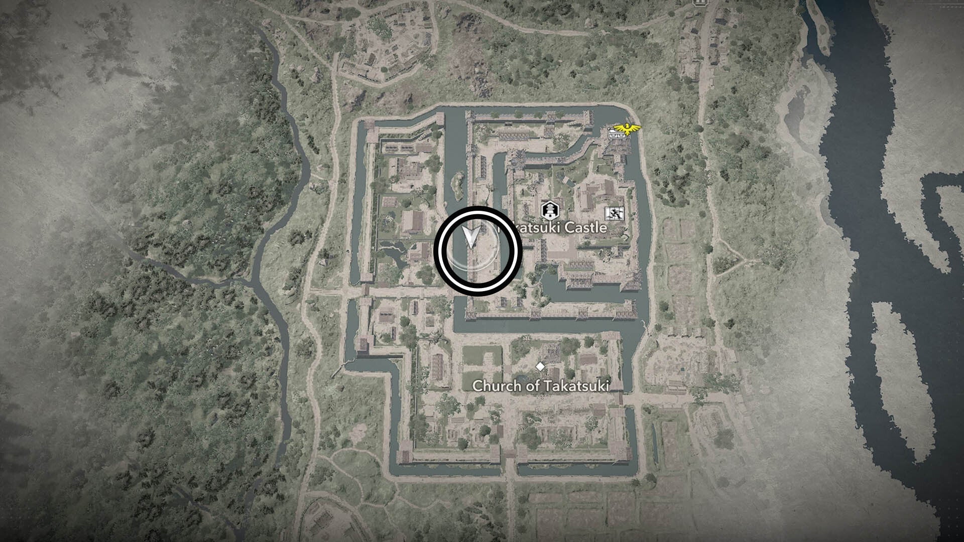 assassin&rsquo;s creed shadows takatsuki castle third samurai map location