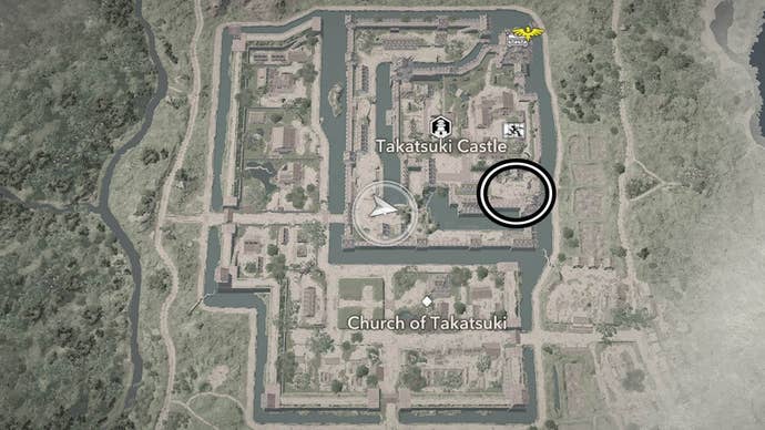 assassin’s creed shadows takatsuki second samurai map location