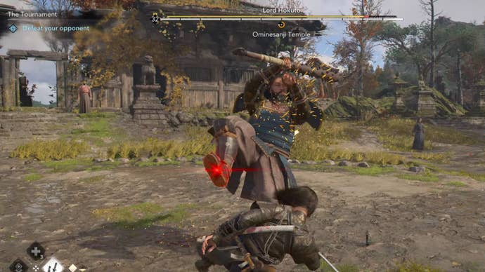 assassin’s creed shadows the tournament lord hokuto kick attack