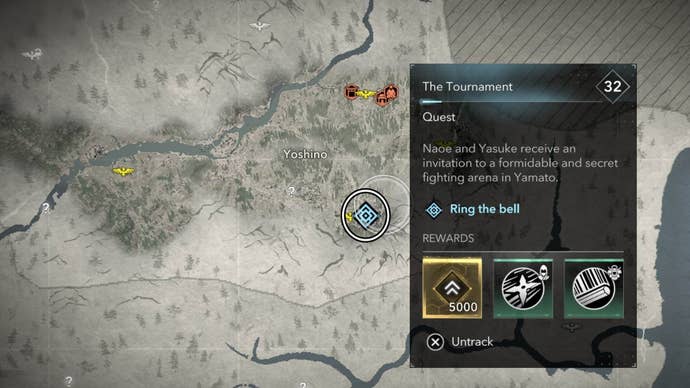 assassin’s creed shadows the tournament map location