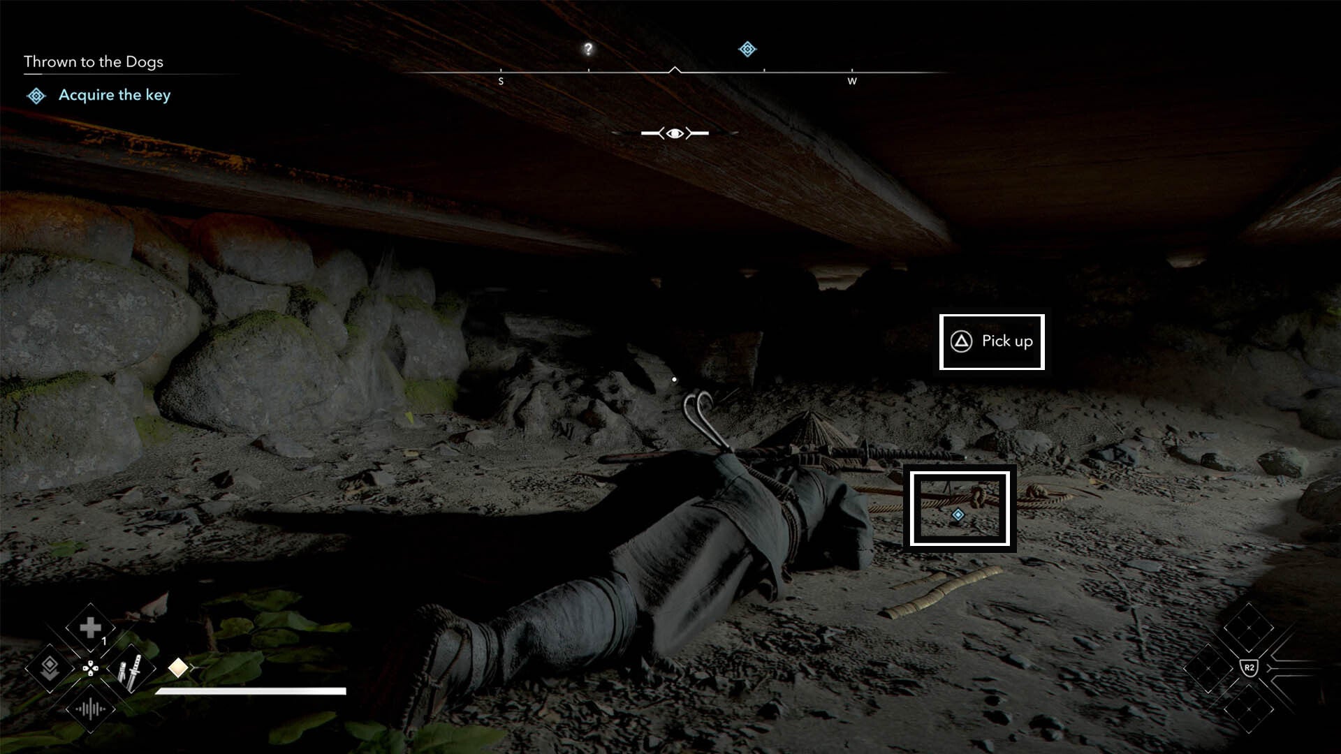 assassin&rsquo;s creed shadows thrown to the dogs ichiro key location