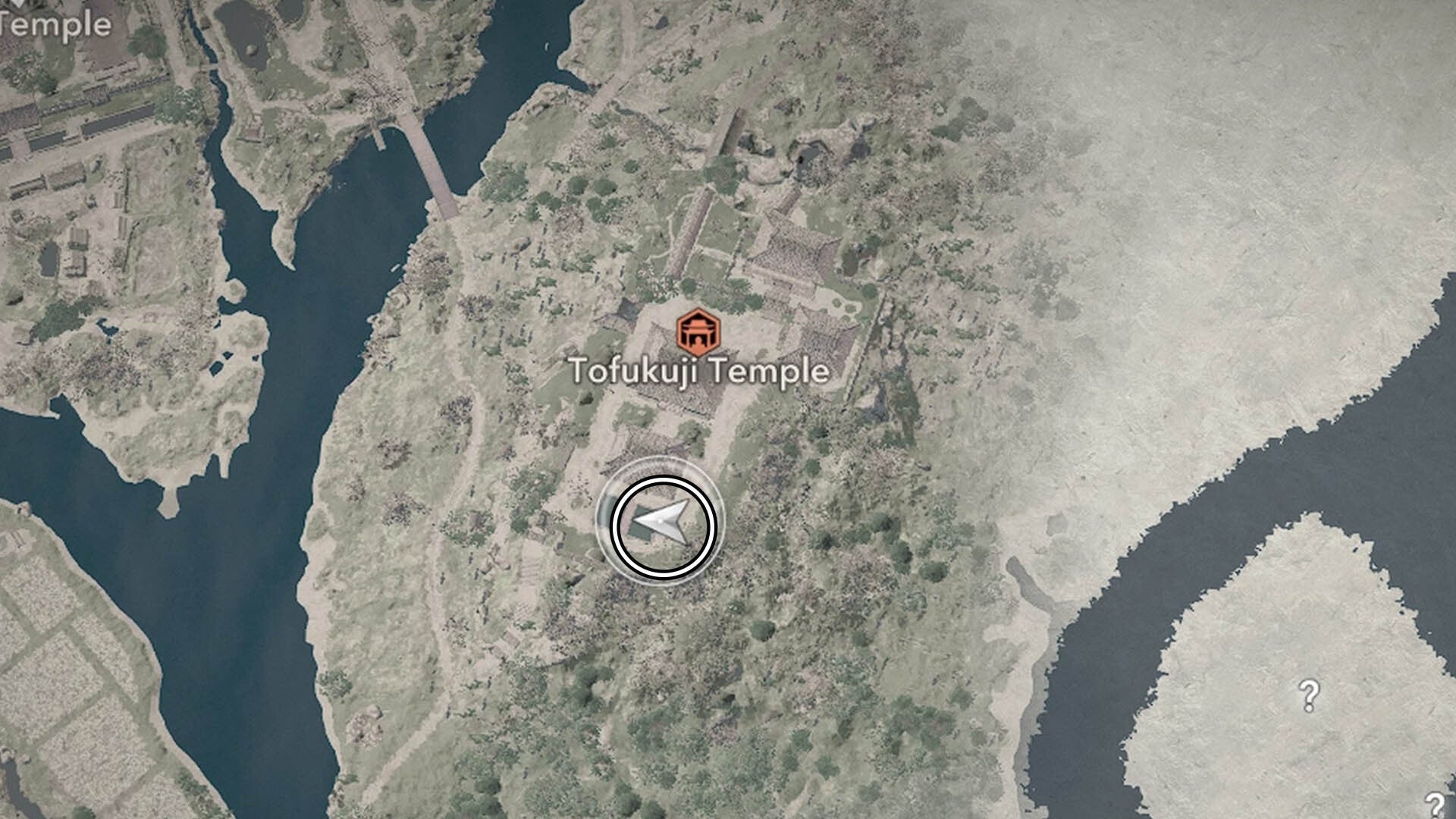 assassin&rsquo;s creed shadows tofukuji temple lost page one map location
