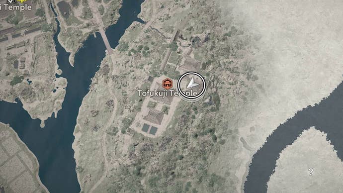 assassin’s creed shadows tofukuji temple lost page two map location