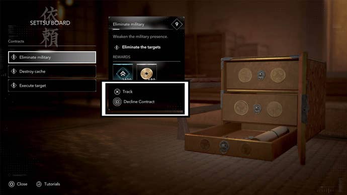 assassin’s creed shadows track decline contract option