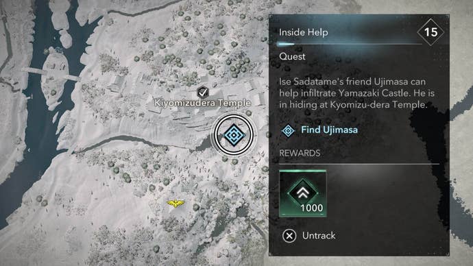 assassin’s creed shadows ujimasa map location