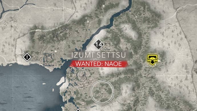 assassin’s creed shadows wanted status naoe on map