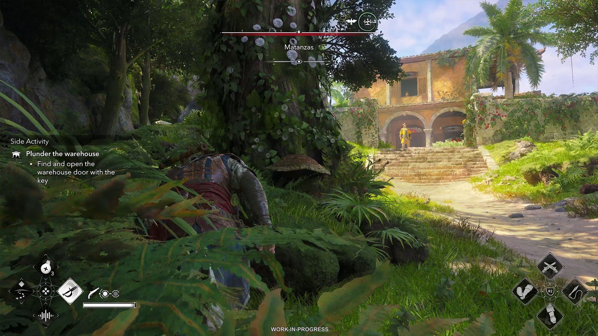 Sneaking up on a villa in Assassin's Creed Black Flag Resynced