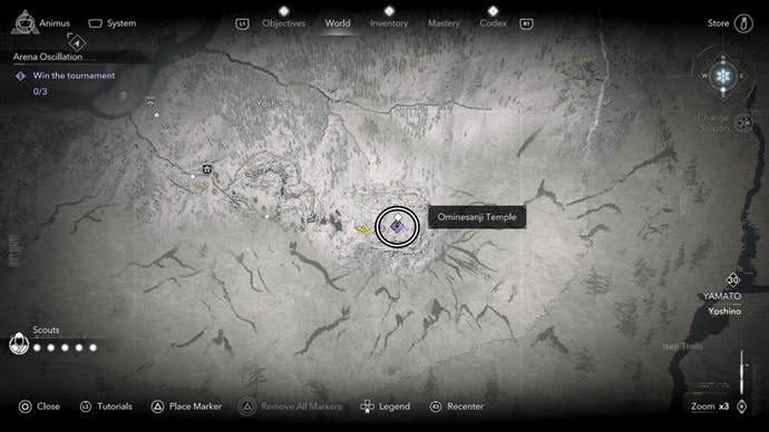 assassin's creed shadows arena oscillation anomaly map location