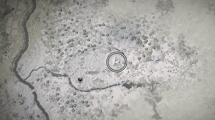 assassin's creed shadows shotei map location in koga
