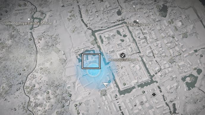 Assassin's Creed Shadows Takahashi Inoshichi Map Location