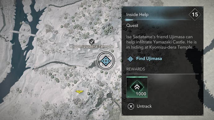 Assassin's Creed Shadows Ujimasa Map Location