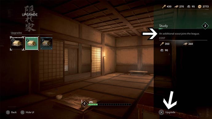 Assassin's Creed Shadows Mosence with additional scout upgrade added