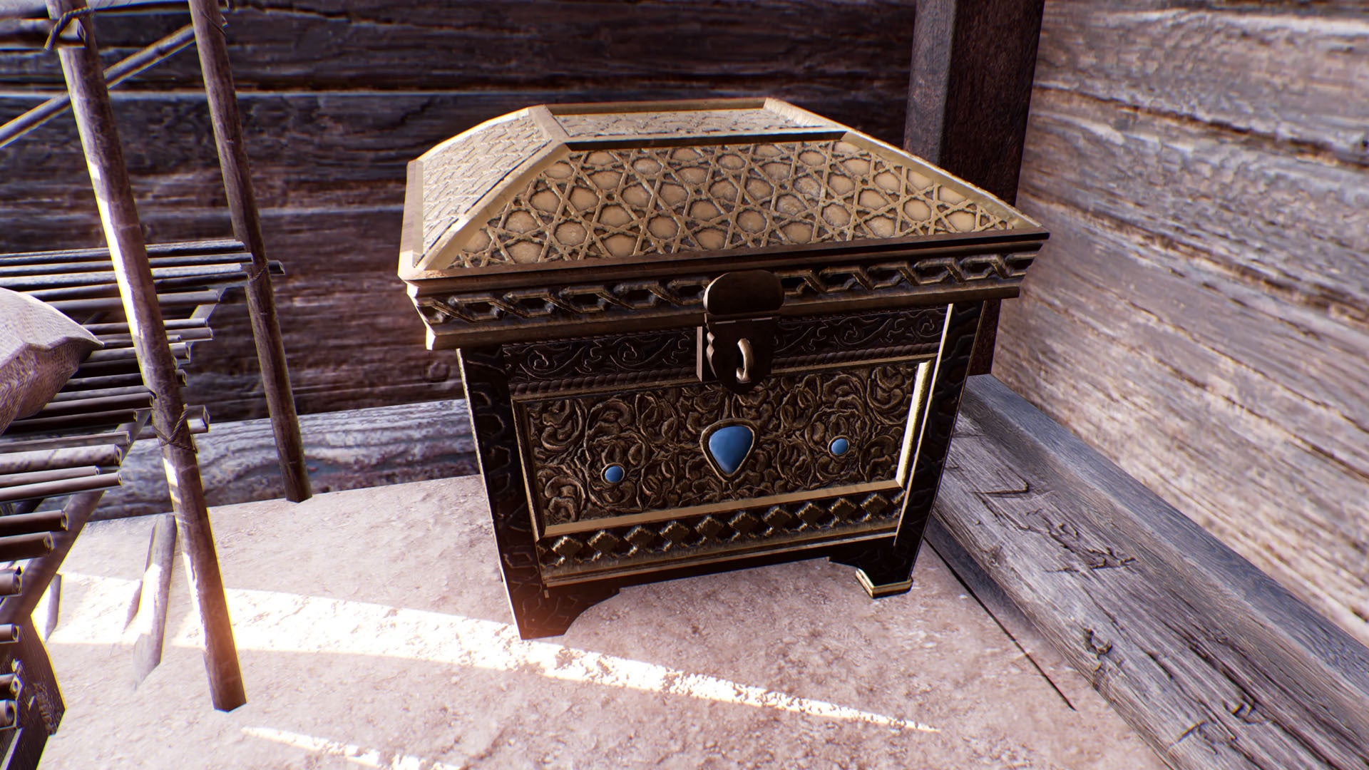 assassins creed mirage harbiyah upper harbor hidden gear chest