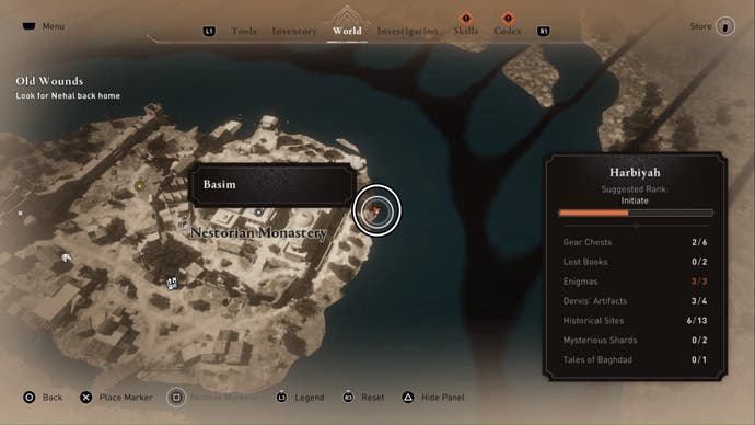 assassins creed mirage holy hoard enigma treasure map location