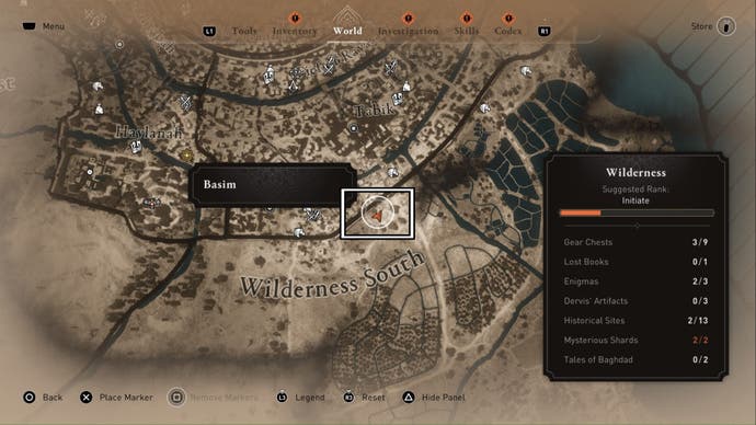 assassins creed mirage joy beneath weeping palms enigma clue location world map