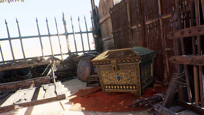 assassins creed mirage khurasan gate guardhouse gear chest