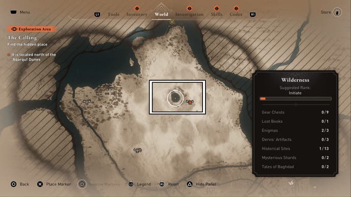 assassins creed mirage northern oasis location on world map