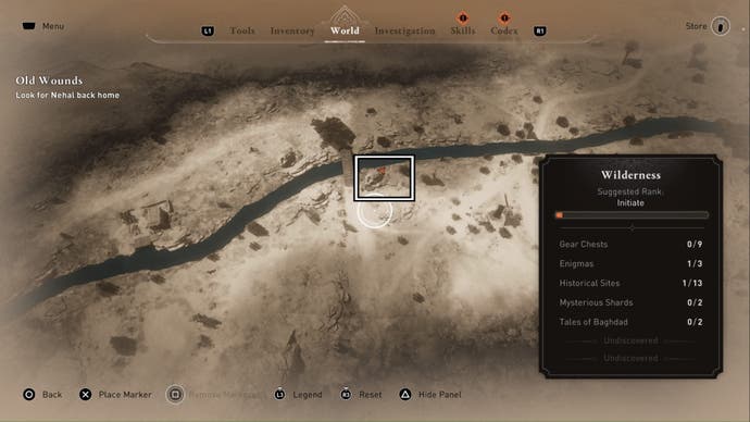 assassins creed mirage the gift enigma reward close up map location