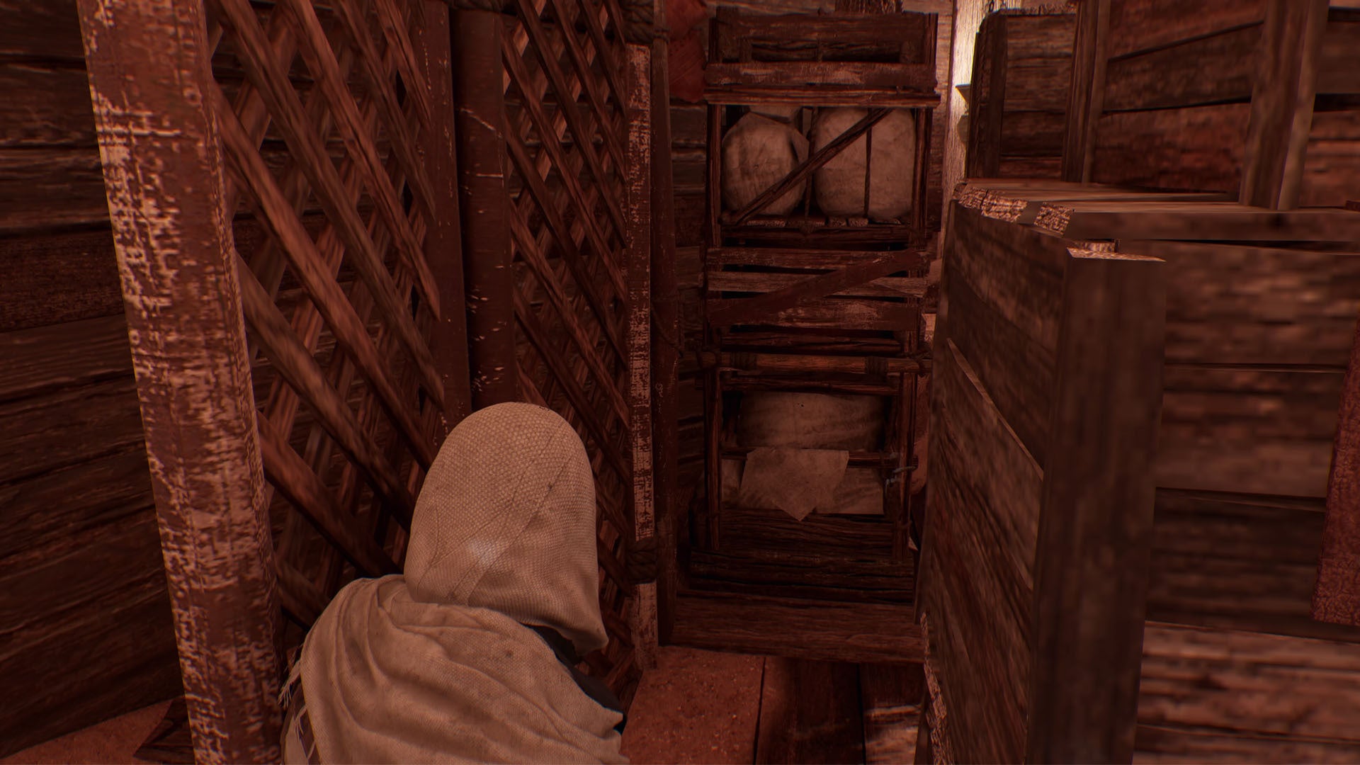 assassins creed mirage upper harbor gear chest puzzle pathway to next area location