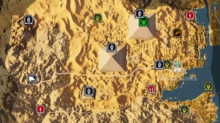 Assassin's Creed Origins - Giza: mapa
