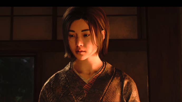 Naoe weighing up her decision of whether to confront Otama or Wakasa in Assassin’s Creed Shadows.