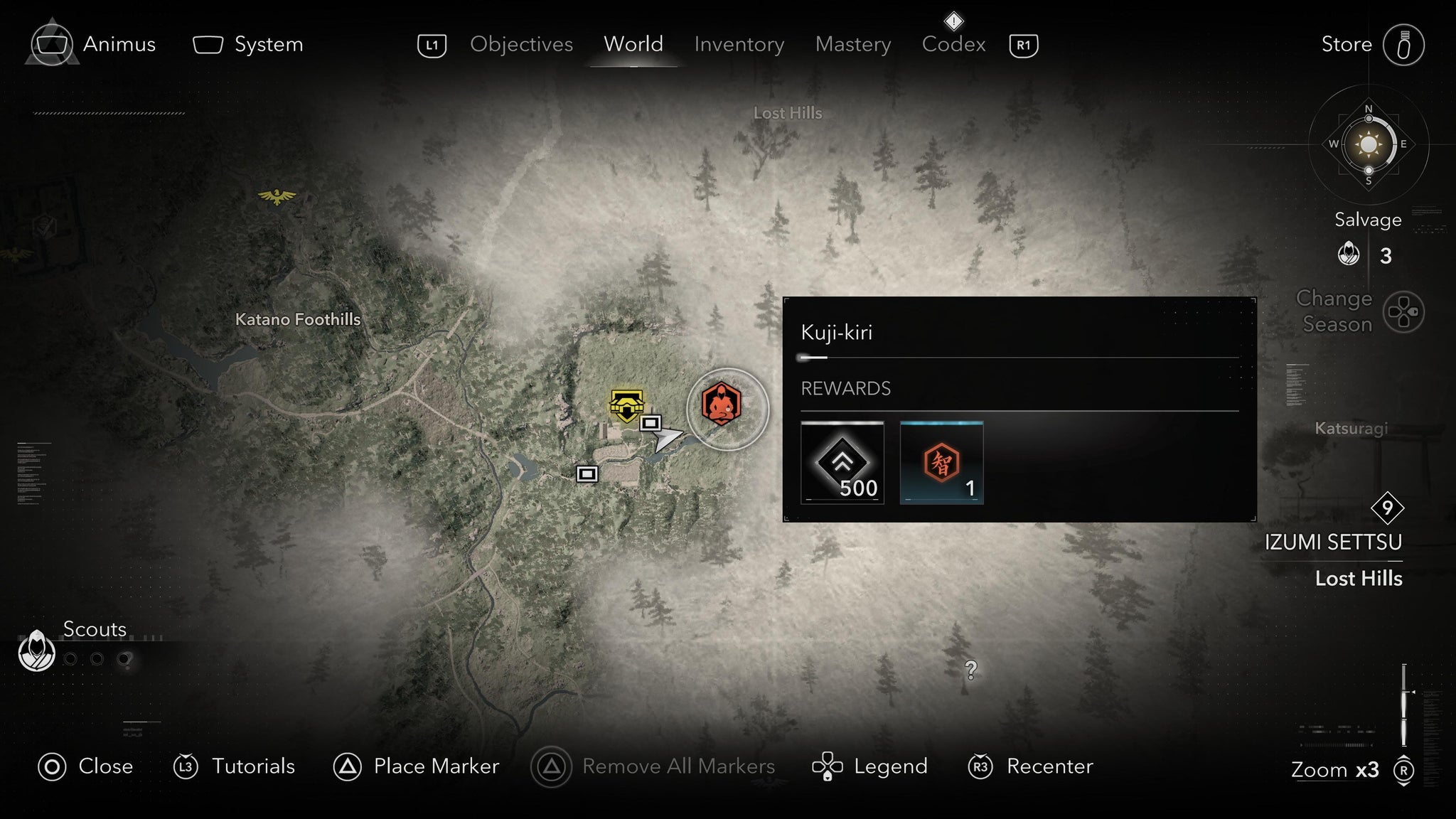 The location of the Hideout Kuji-kiri in Assassin's Creed Shadows. - 5