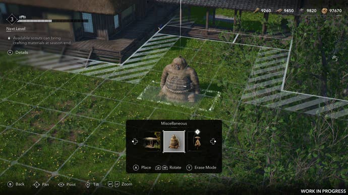 A large scarecrow is placed in Assassin’s Creed Shadows' hideout