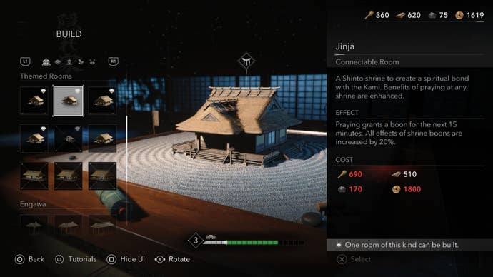 The Jinja themed room in Assassin’s Creed Shadows.