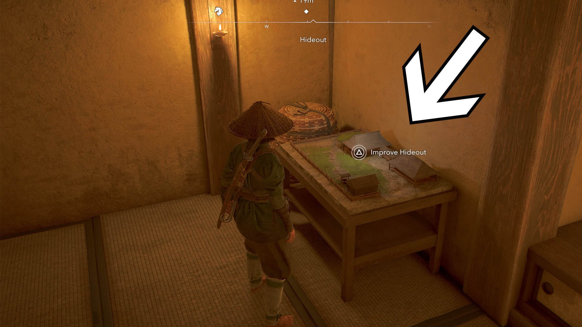 assassins creed shadows nanoe at improve hideout table