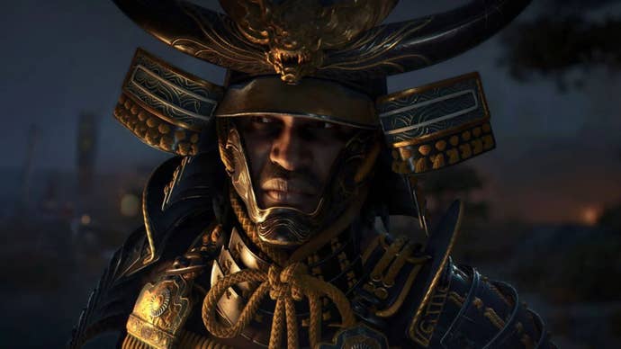 Yasuke in shadows of Creed Assassin's Creed.