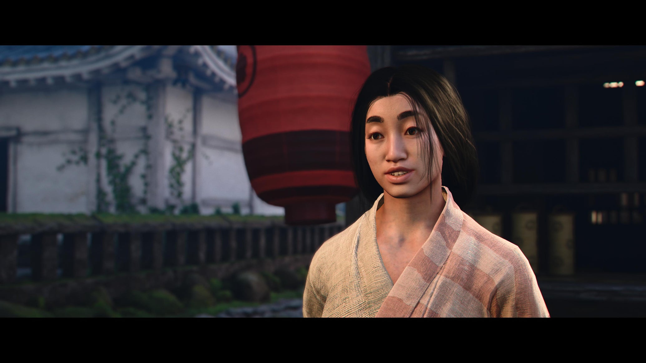 The Butterfly Collector speaking to Naoe in Assassin's Creed Shadows. - 1