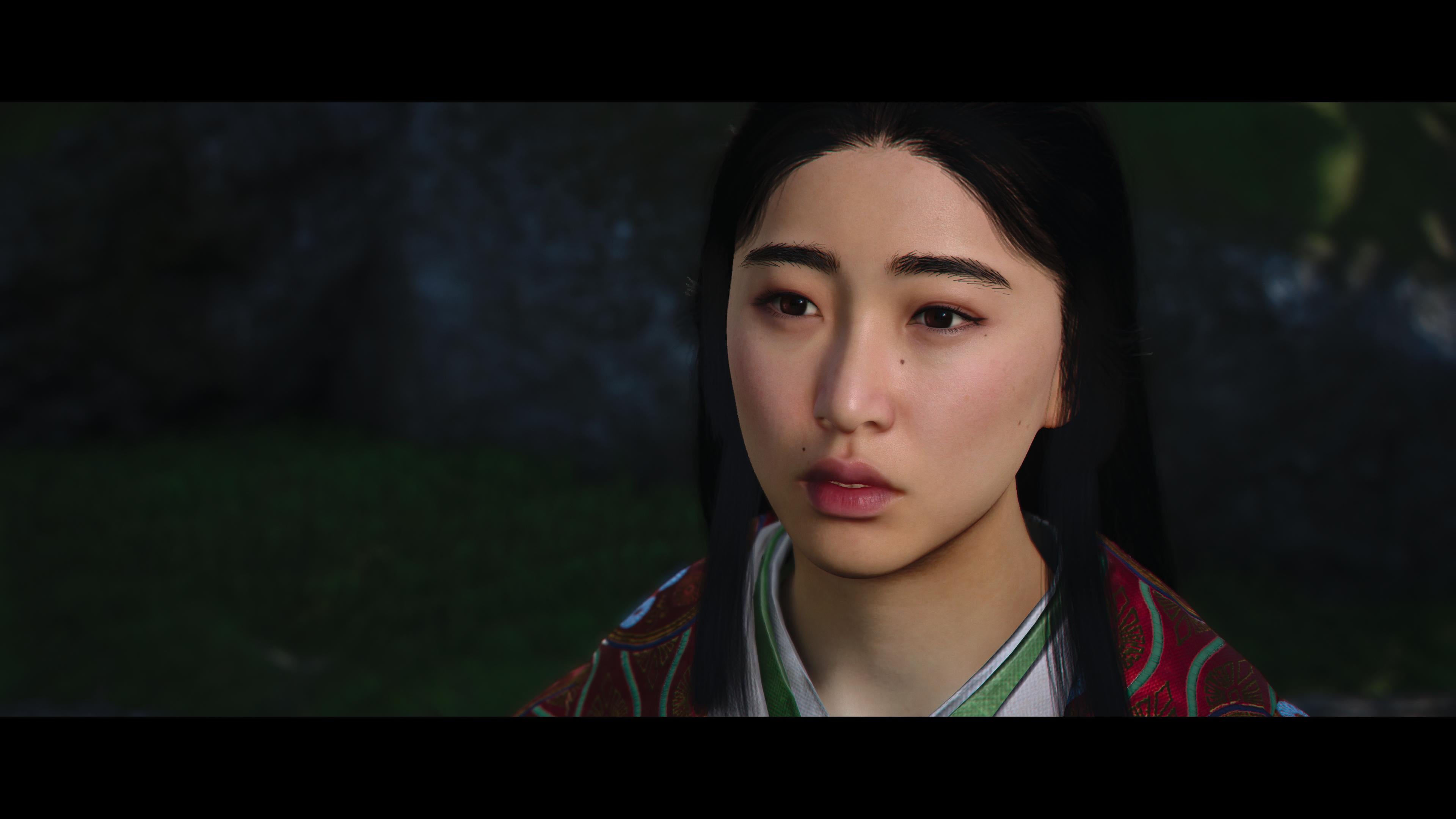A close-up of Lady Oichi, one of the romanceable characters in Assassin's Creed Shadows.